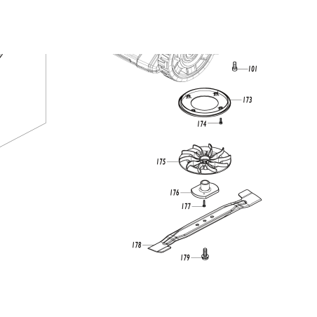 Support de lame tondeuse MAKITA LM001G