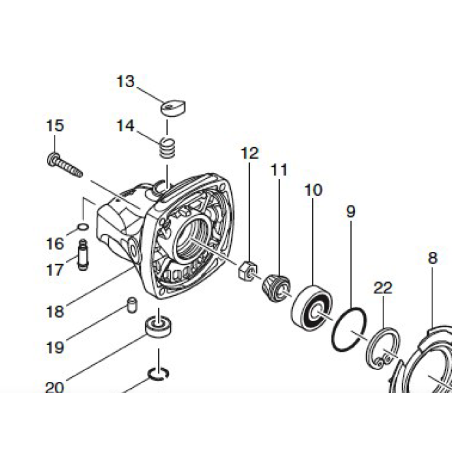 Ressort de bouton meuleuse MAKITA GA4530