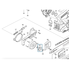 Pignon de tronçonneuse MAKITA DUC405 - DUC406