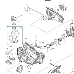 Réservoir d'huile tronçonneuses MAKITA BUC122