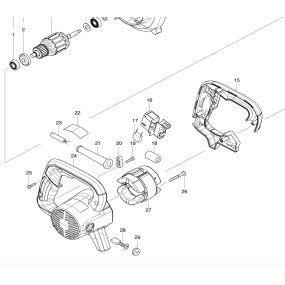 Interrupteur pour souffleur MAKITA UB1103