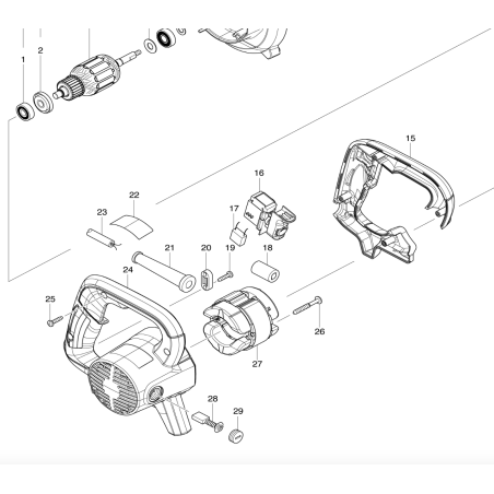 Interrupteur pour souffleur MAKITA UB1103