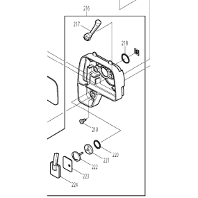 Ensemble boîte à air débroussailleuse MAKITA DOLMAR MS-335.4C