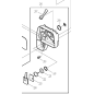 Ensemble boîte à air MAKITA DOLMAR MS-335.4C
