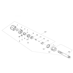 Tringle de course 127397-3 pour scie sabre MAKITA DJR186