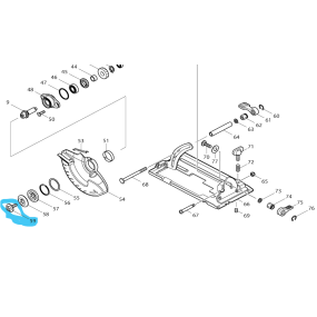 Vis de serrage 266458-5 scie circulaire MAKITA DSS501