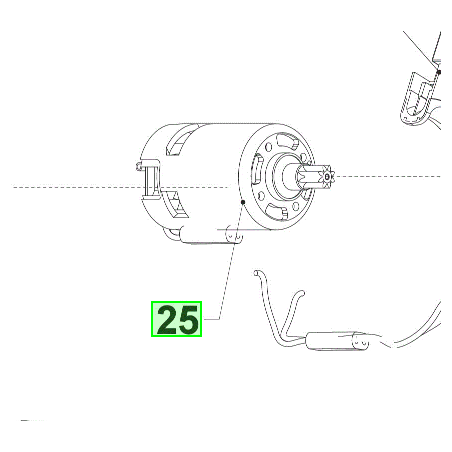 Moteur scie circulaire RYOBI R18CSP