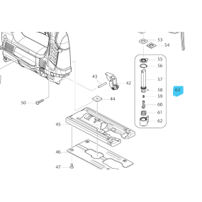 Tringle porte-lame pour scie sauteuse MAKITA JV0600