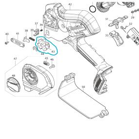 Pignon pour élagueur MAKITA DUC150