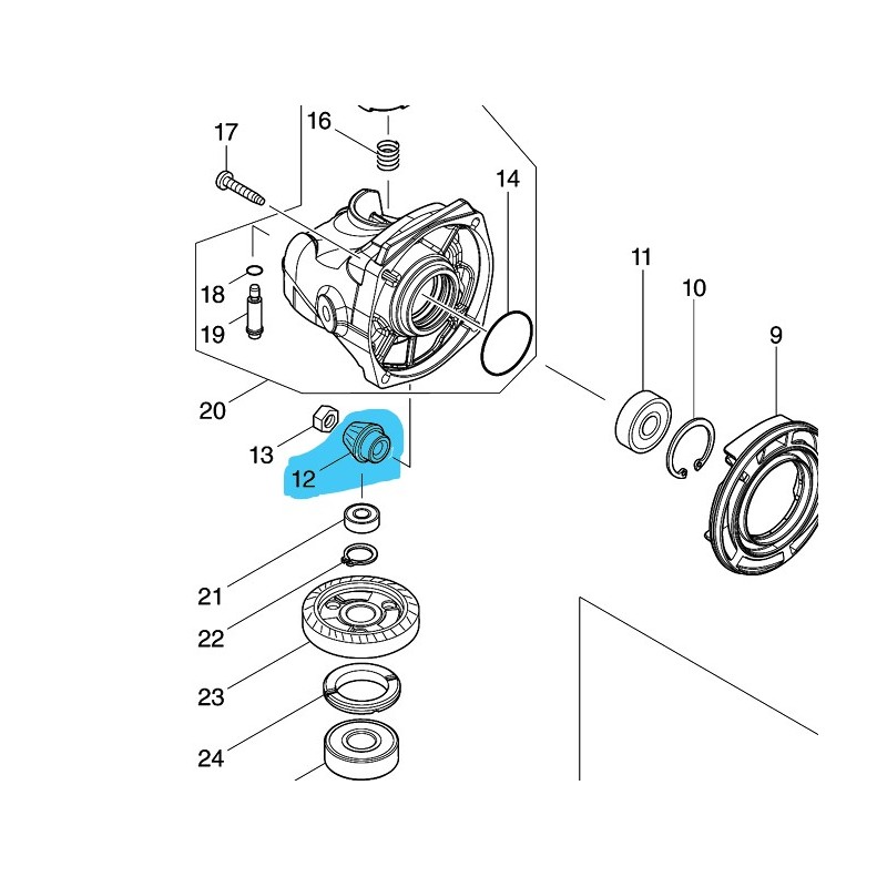 Pignon de sortie moteur meuleuses MAKITA GA5051R