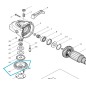 Pignon de renvoi d'angle meuleuses MAKITA GA9030 - GA9040 Pignon de renvoi d'angle meuleuses MAKITA GA9030 - GA9040