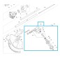 Renvoi d'angle pour débroussailleuse MAKITA / DOLMAR EBH341L / MS4300.4U Renvoi d'angle pour débroussailleuse MAKITA / DOLMAR EBH341L / MS4300.4U