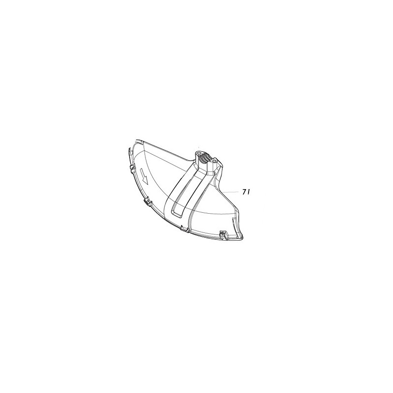 Carter de protection débroussailleuse MAKITA UR012G Carter de protection débroussailleuse MAKITA UR012G