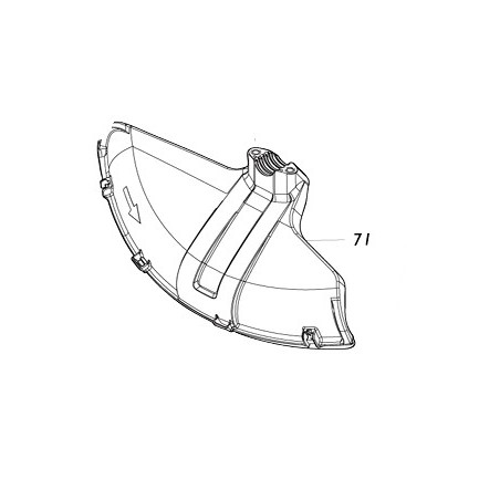 Carter de protection débroussailleuse MAKITA UR012G