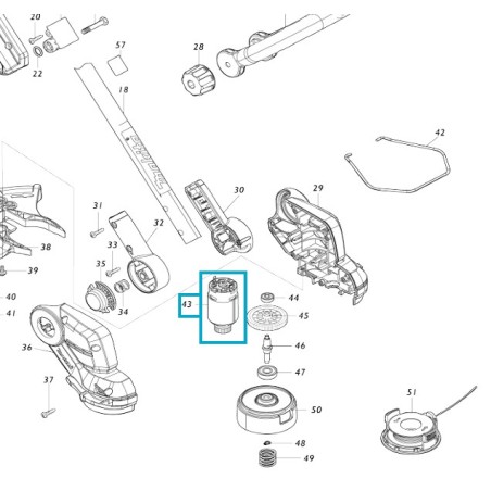 Moteur coupe-bordures MAKITA DUR193