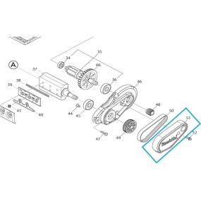 Carter de recouvrement rabot MAKITA DKP181