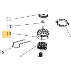 Support bobine coupe-bordure BLACK & DECKER BESTA525.