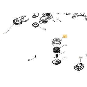 Support bobine coupe-bordure BLACK & DECKER BCST918