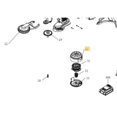 Support bobine coupe-bordure BLACK & DECKER BCST918
