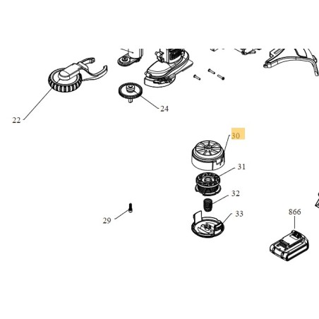 Support bobine coupe-bordure BLACK & DECKER BCST918