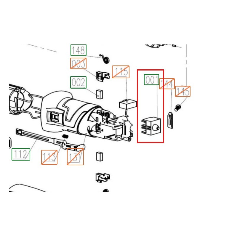 Interrupteur meuleuse EINHELL TC-AG 115/750