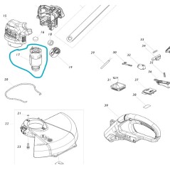 Moteur pour coupe-bordures MAKITA UR100D