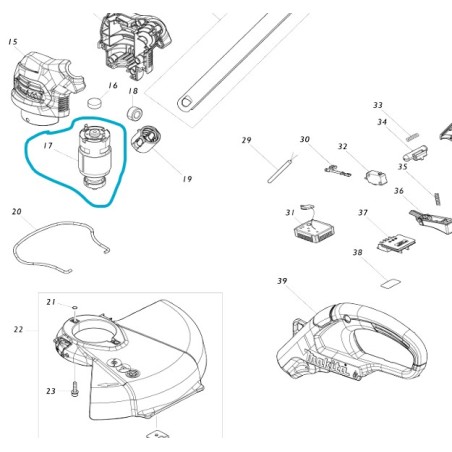 Moteur pour coupe-bordures MAKITA UR100D