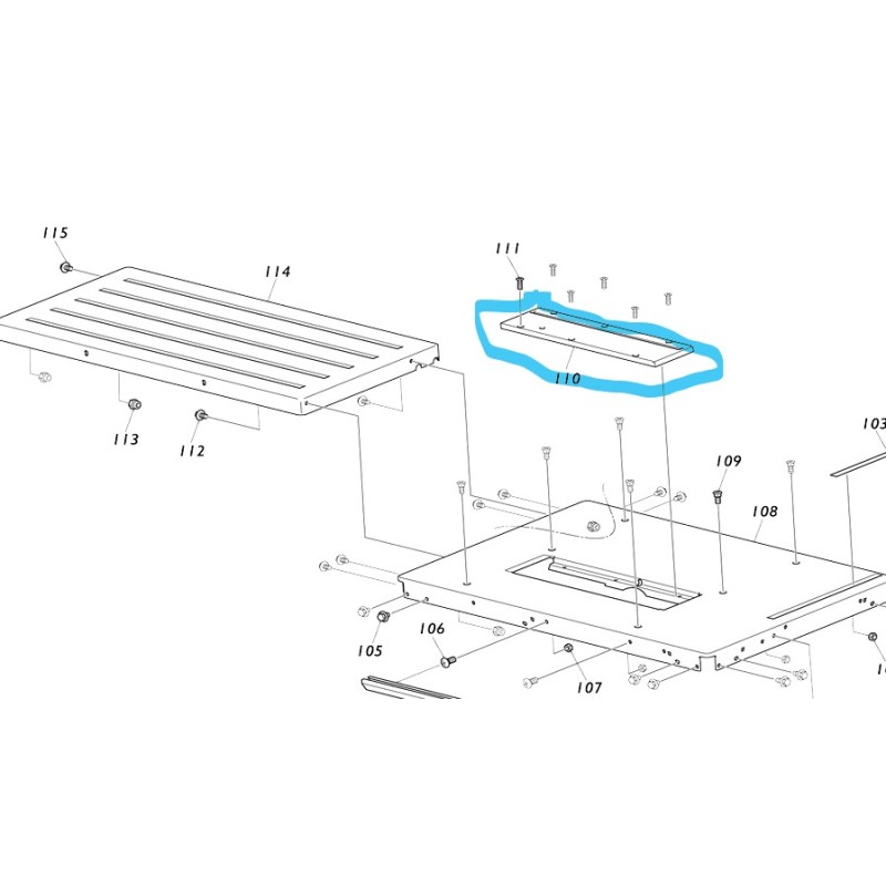 Insert pour scie sur table MAKITA 2712