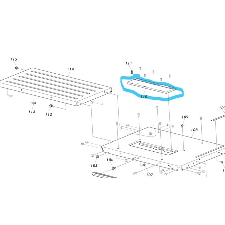 Insert pour scie sur table MAKITA 2712