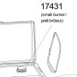 Petit brûleur avec chapeau pour réchaud CAMPINGAZ CAMPING KITCHEN - PLUS - EXTRA - GRILL BLEU