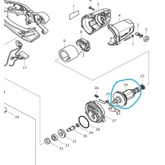 Induit pour scie circulaire MAKITA DSS501