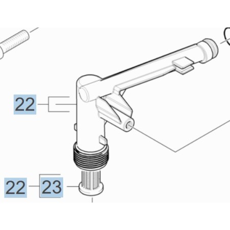 Raccord arrivée eau KARCHER K4.200 - 1.637-400.0
