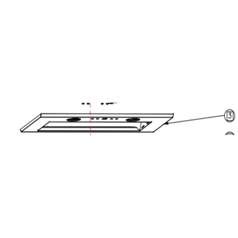 Façade hotte AIRLUX AHF571WH