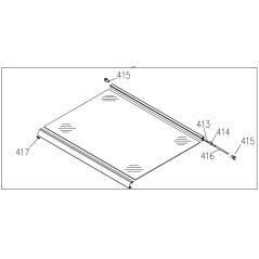 Couvercle cuisinière GLEM GA960MIX2