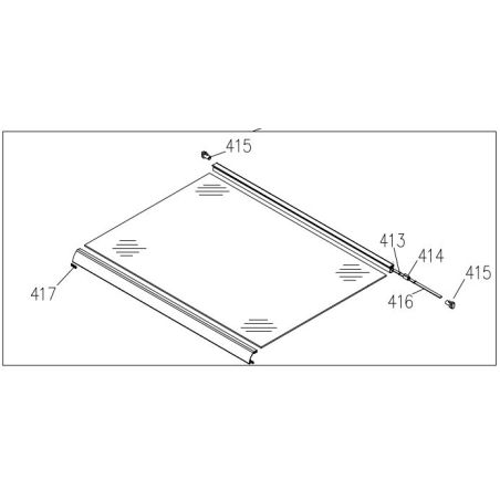 Couvercle cuisinière GLEM GA960MIX2