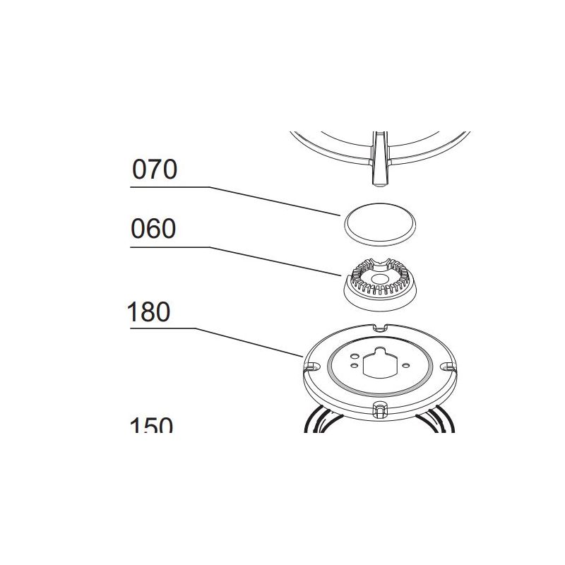 Couronne brûleur auxiliaire AIRLUX AV635
