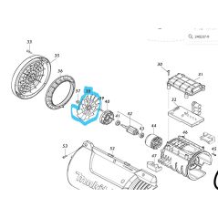 Turbine pour souffleur MAKITA UB002C