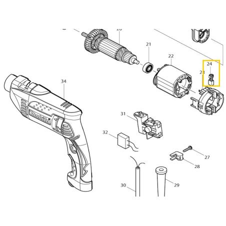 Charbons pour perceuse MAKITA HP1641