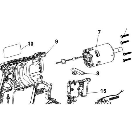 Levier inverseur perforateur sans fil BLACK & DECKER BCD900