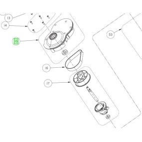 Cache-courroie broyeur RYOBI RSH2545B