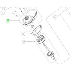 Cache-courroie broyeur RYOBI RSH2545B