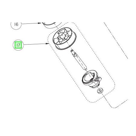 Entraîneur courroie broyeur végétaux RYOBI RSH2545B
