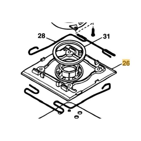 Base plateau ponceuses BLACK & DECKER - DeWALT