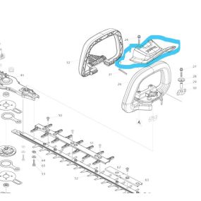 Carter de protection taille-haies MAKITA DUH501 - DUH601 - DUH751