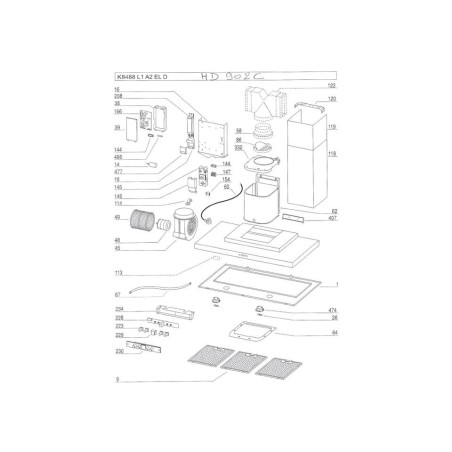 Module de commande hotte AIRLUX HD902C
