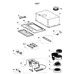 Moteur de hotte AIRLUX HG26 - HG27 - HG29