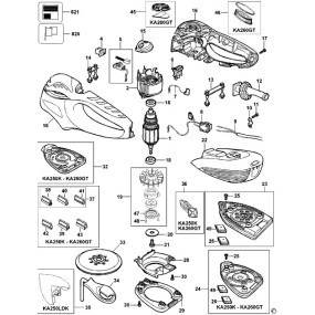 Vis de fixation plateau ponceuse BLACK & DECKER KA226, KA250, KA199, BEW210