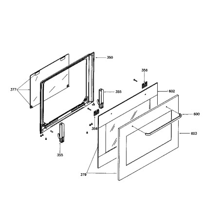 Vitre exterieure de four AIRLUX - FMC91C