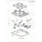 Intercalaire Gaz pour plaque de cuisson AIRLUX TA13I/W