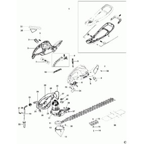 Tige poussoir pour taille haies BLACK  et  DECKER